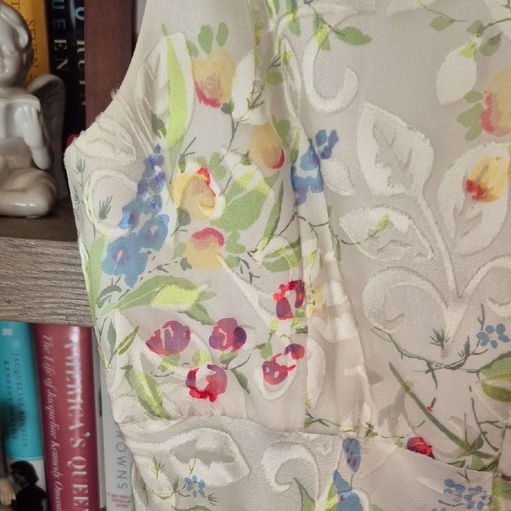 Kay Unger Floral Mini Dress with Scarf - Picture 7 of 10